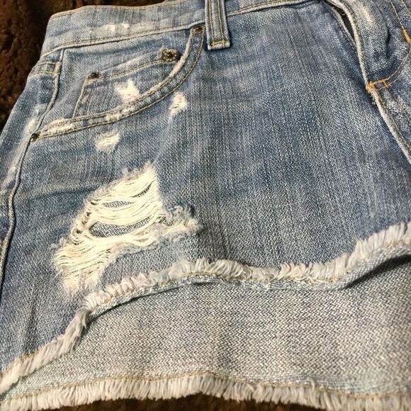 Carmar Distressed Denim Cut-Offs - Picture 4 of 8